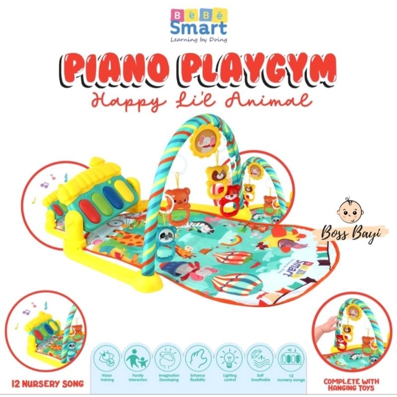 BEBE SMART - Piano Playgym / Baby Piano Playmat