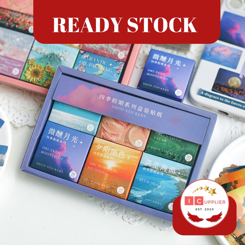 

300pcs / Pak Stiker Kertas Film Lucu Untuk DIY Scrapbook / Album Foto / Jurnal / Craft / Sticky notes/ memo/ Index notes/ Post-it notes pesan memo lengket perlengkapan alat tulis sekolah