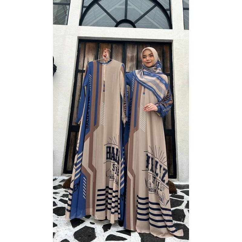 NAYYARA 7 ABAYA SARIMBIT FAMILY SET GAMIS DAILY DRESS SYARI BY HALIZA STYLE