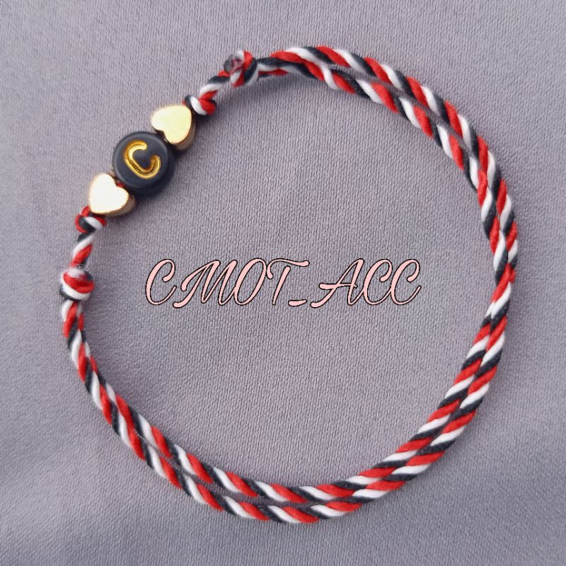 GELANG TRIDATU INISIAL LOVE GOLD