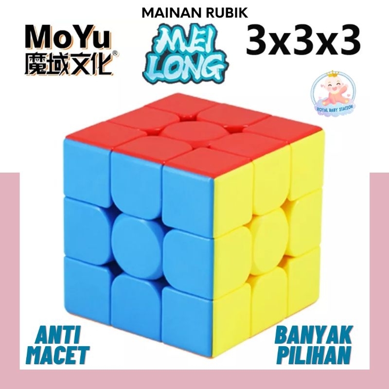 Mainan Rubik 3x3 Moyu Meilong Seri