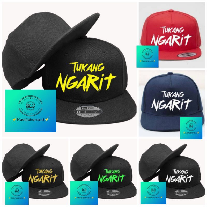 TOPI SNAPBACK TUKANG NGARIT SIMPLE//TOPI NGARIT