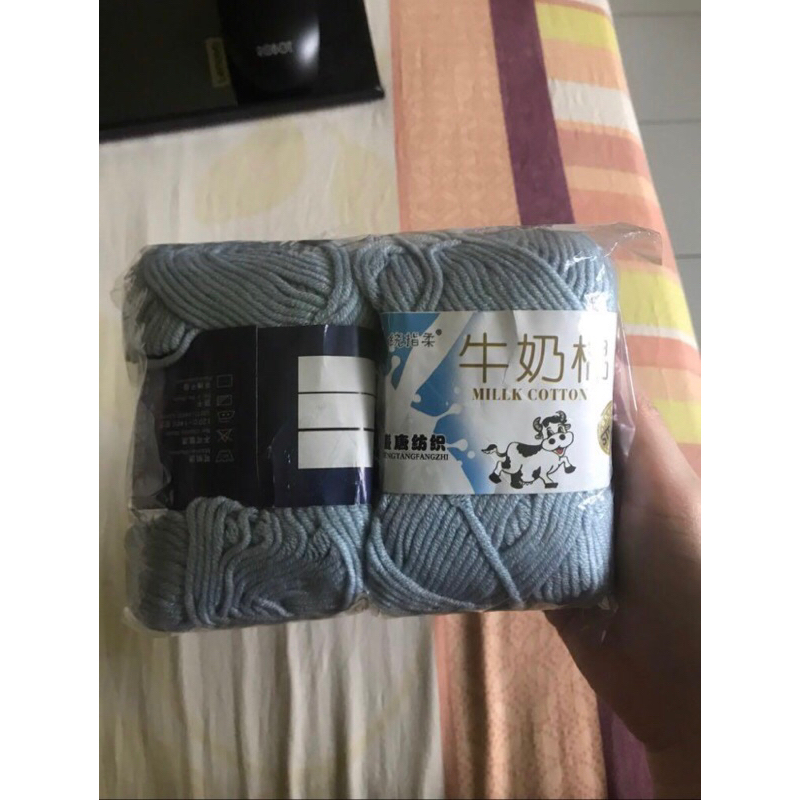 benang rajut milk cotton