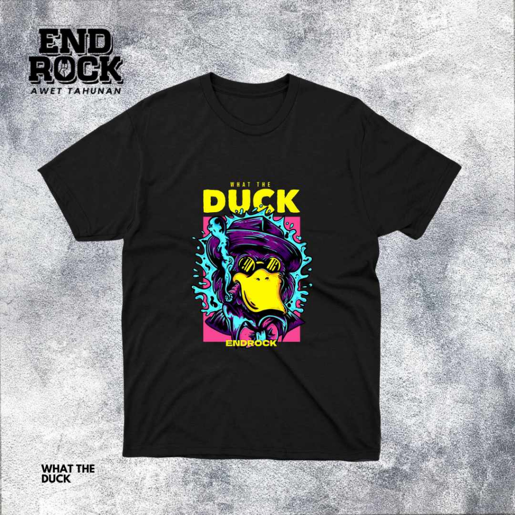 Kaos Distro Original Endrock Tema What The Duck