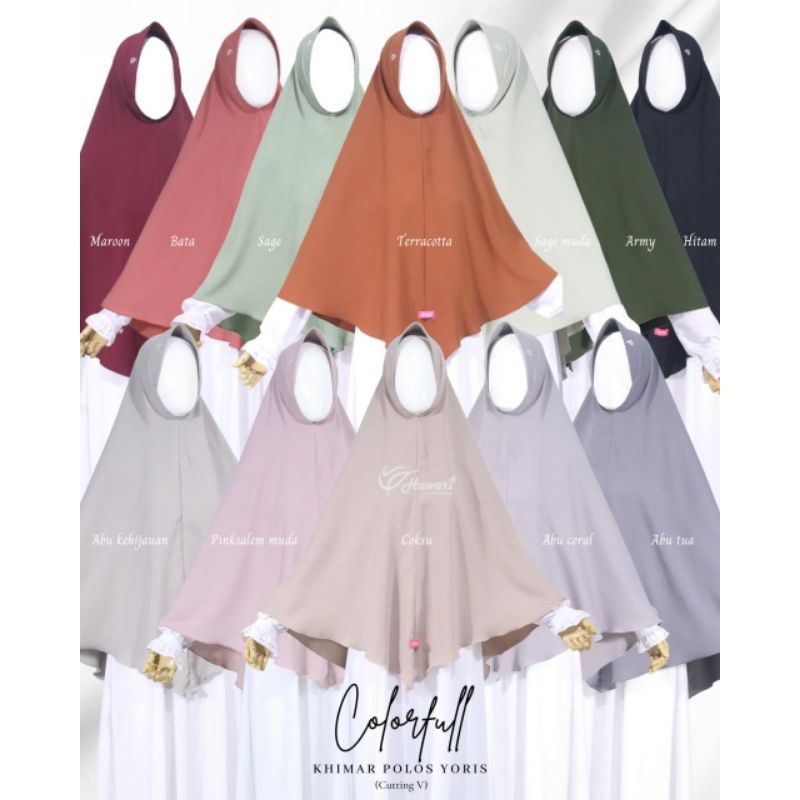 Jilbab Hawari Polos Yoris