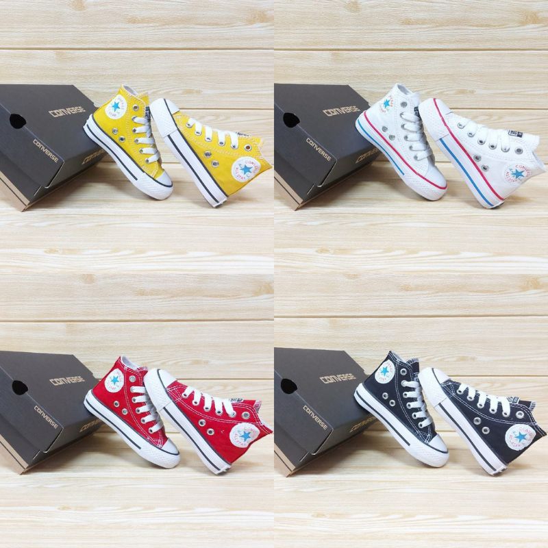 Premium Quality SEPATU Anak Converse anak model tinggi sepatu santai anak sepatu sneaker sepatu seko