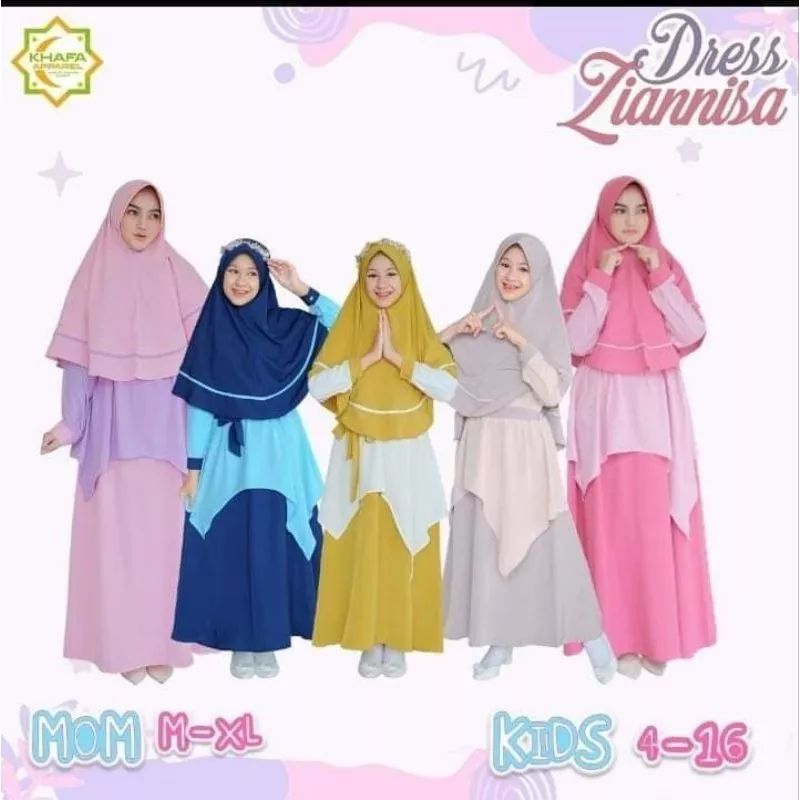 boom SALE Dress Zianissa free jilbab by khafa Apparel