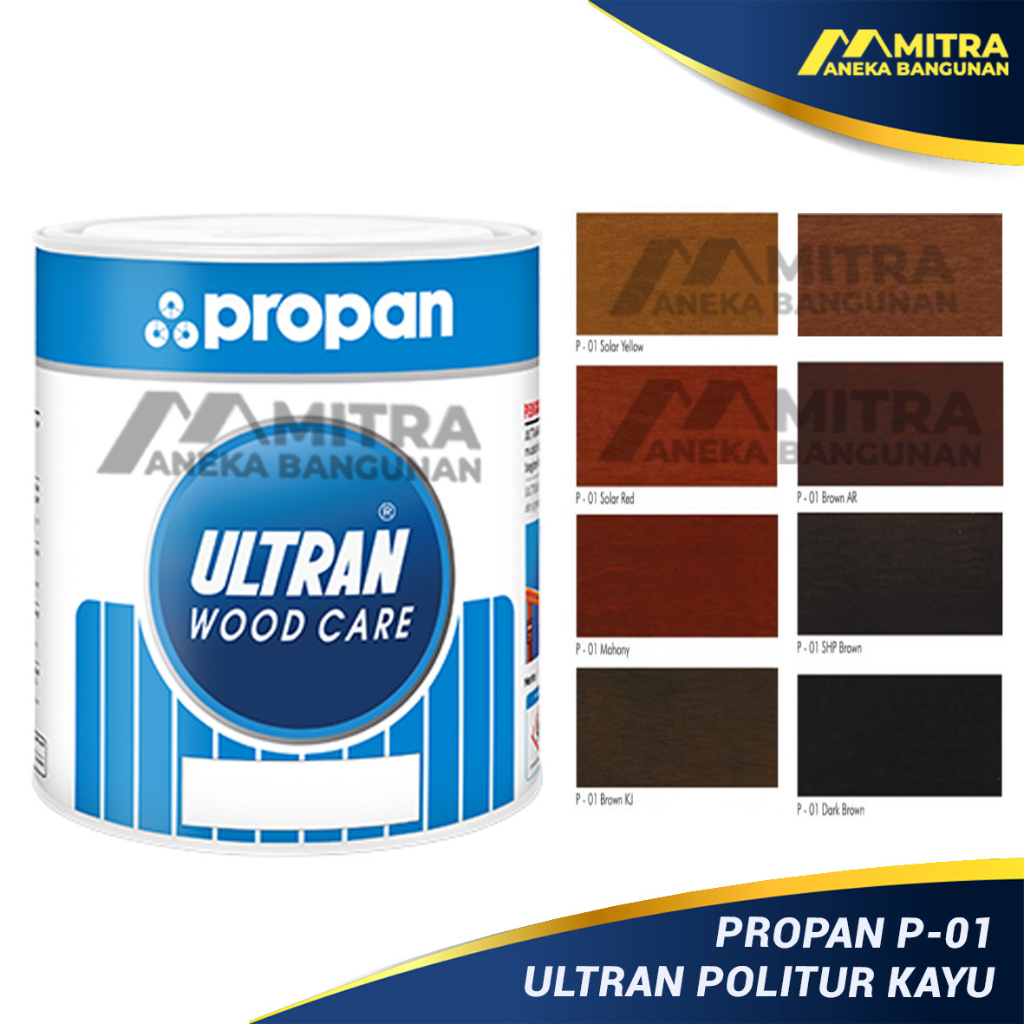 ULTRAN PROPAN P01 1 LITER / POLITUR VERNIS WARNA KAYU  / PELITUR PLITUR PERNIS / CAT KAYU JATI
