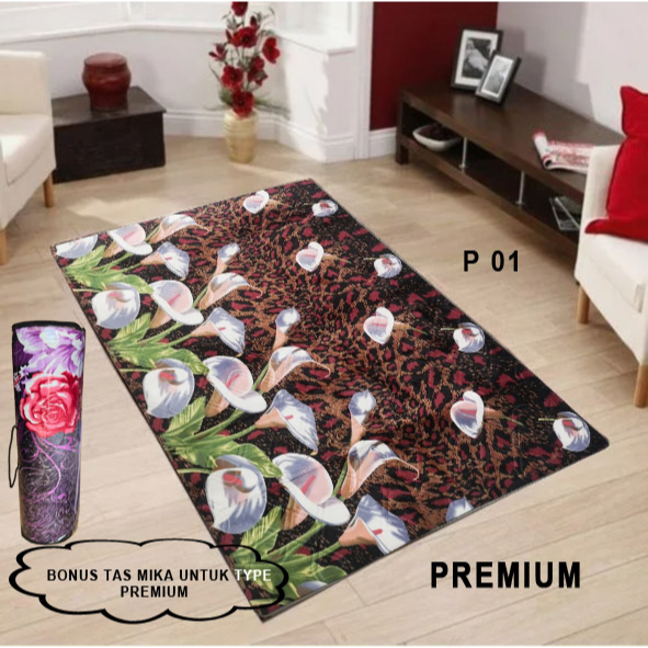 [150 x 190 Cm] Karpet Malaysia PREMIUM tebal 20MM + TAS