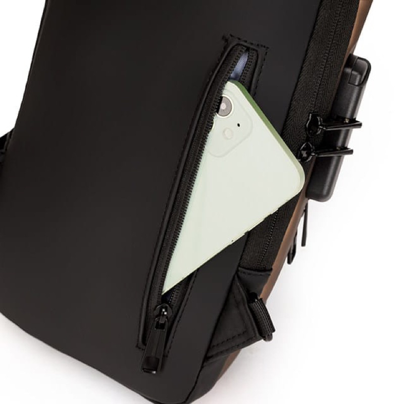 weixier Tas Selempang fashion Shoulder Bag USB Port Anti Maling