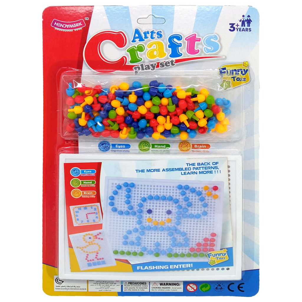 Art Crafts PlaySet Puzzle Susun Jamur Paku Mainan Kreatifitas Anak