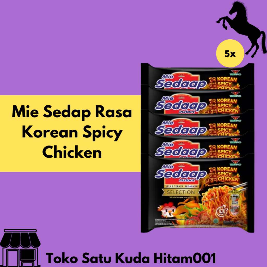 

Mie Sedap Rasa Korean Spicy Chicken isi 5 Pcs