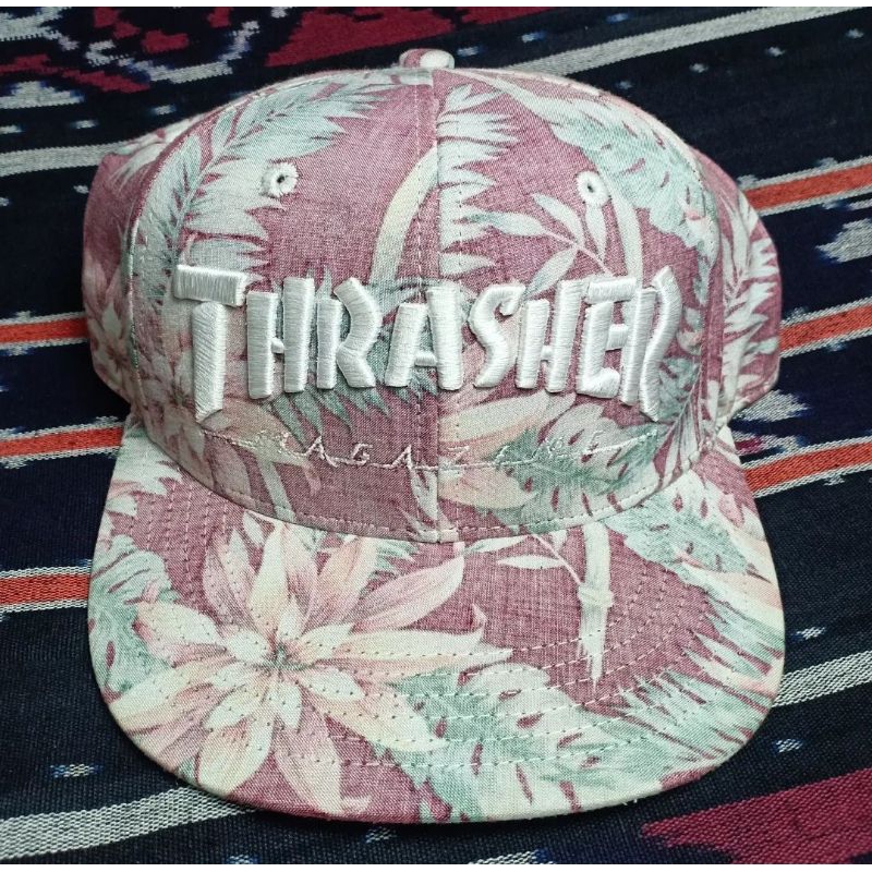 Topi Thrasher Floral Snapback Second Original