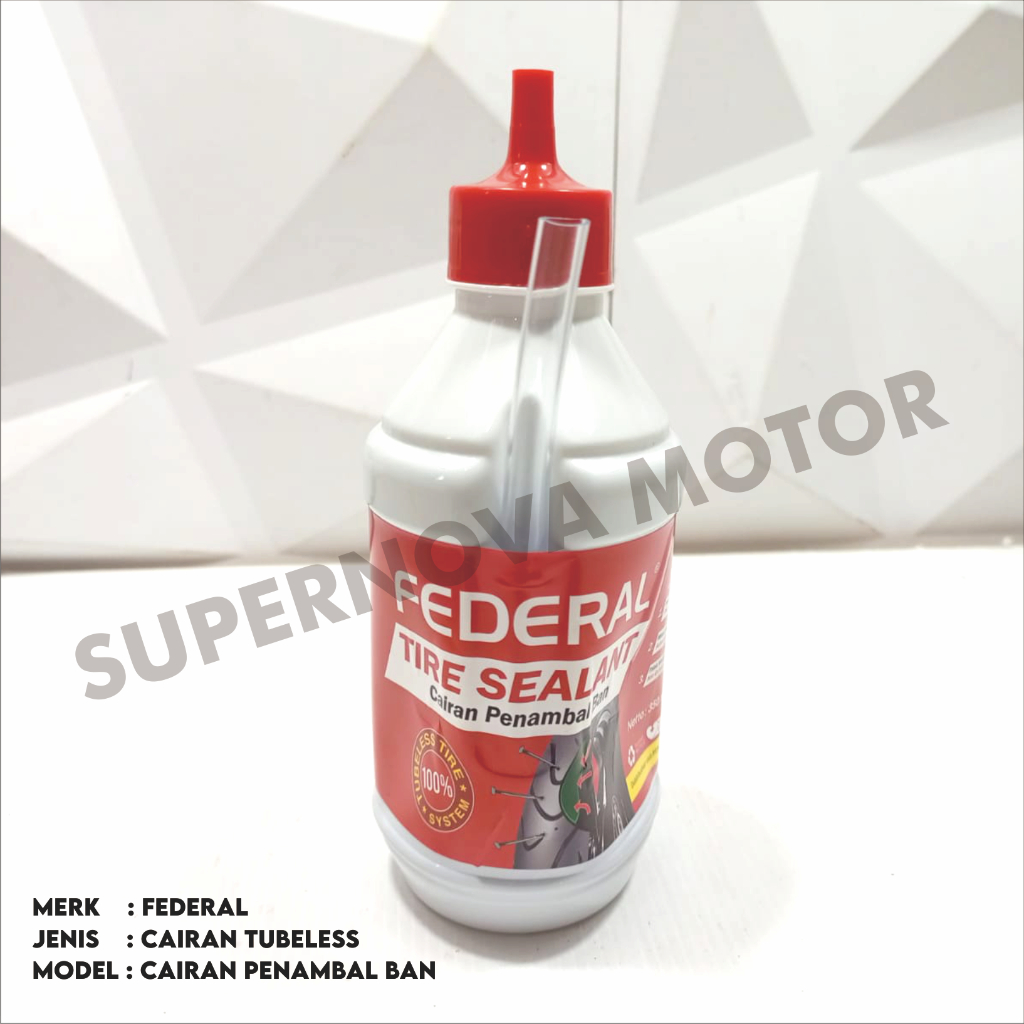 CAIRAN TUBELESS TIRE SEALANT CAIRAN PENAMBAL BAN MOTOR TUBELESS MERK FEDERAL