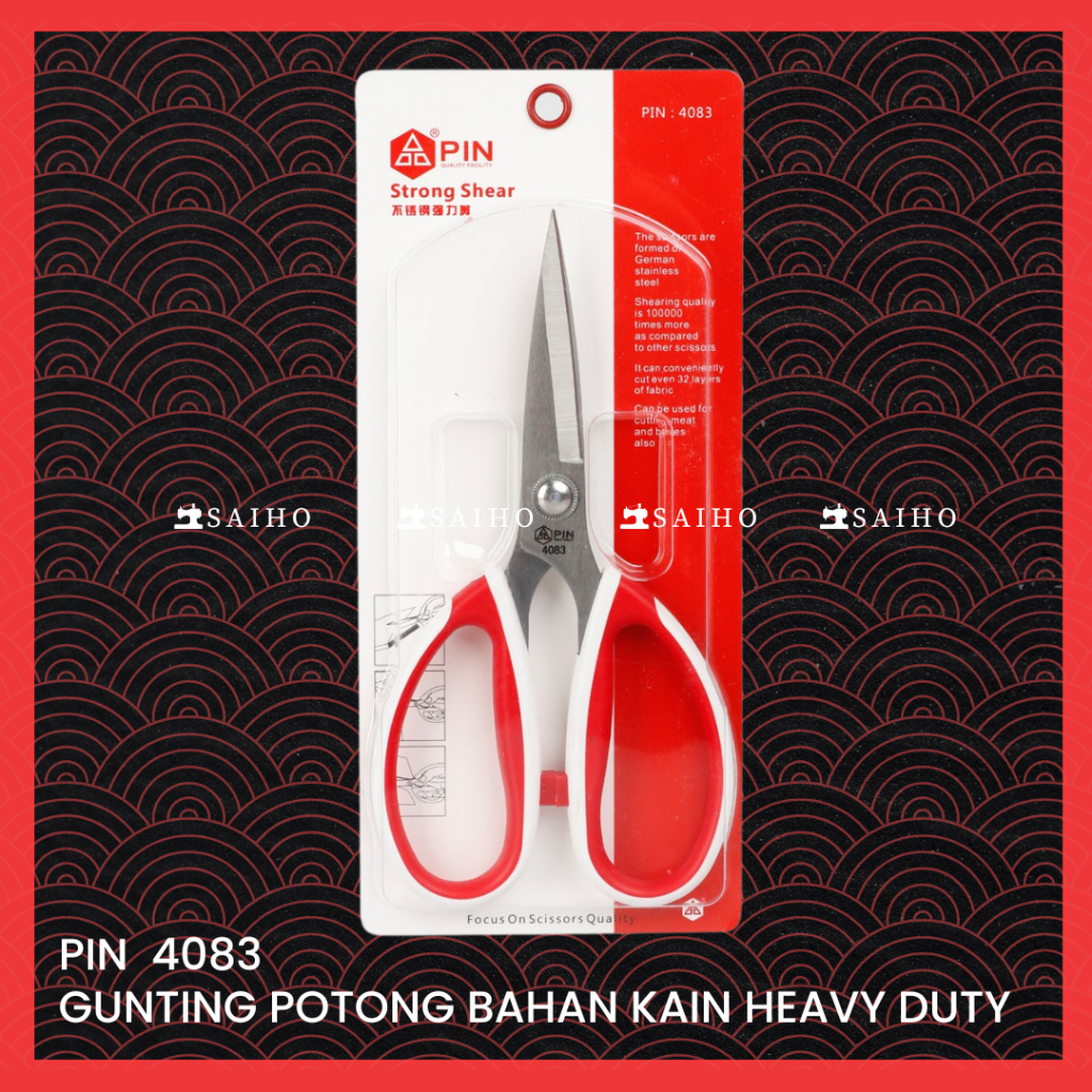 Gunting Potong Bahan Kain Heavy Duty | Tailor Scissors PIN 8&quot;- 4083