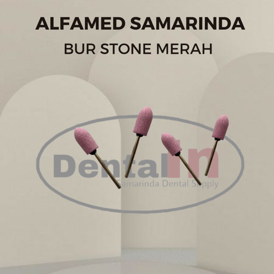 Bur Stone / Dental Bur Stone Merah / Mata Bur Poles Gigi
