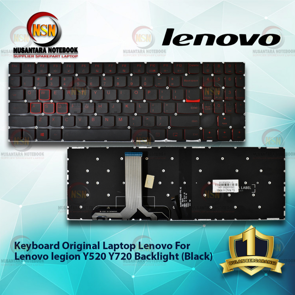 Keyboard Original Laptop For Lenovo legion Y520 Y720 Backlight Black