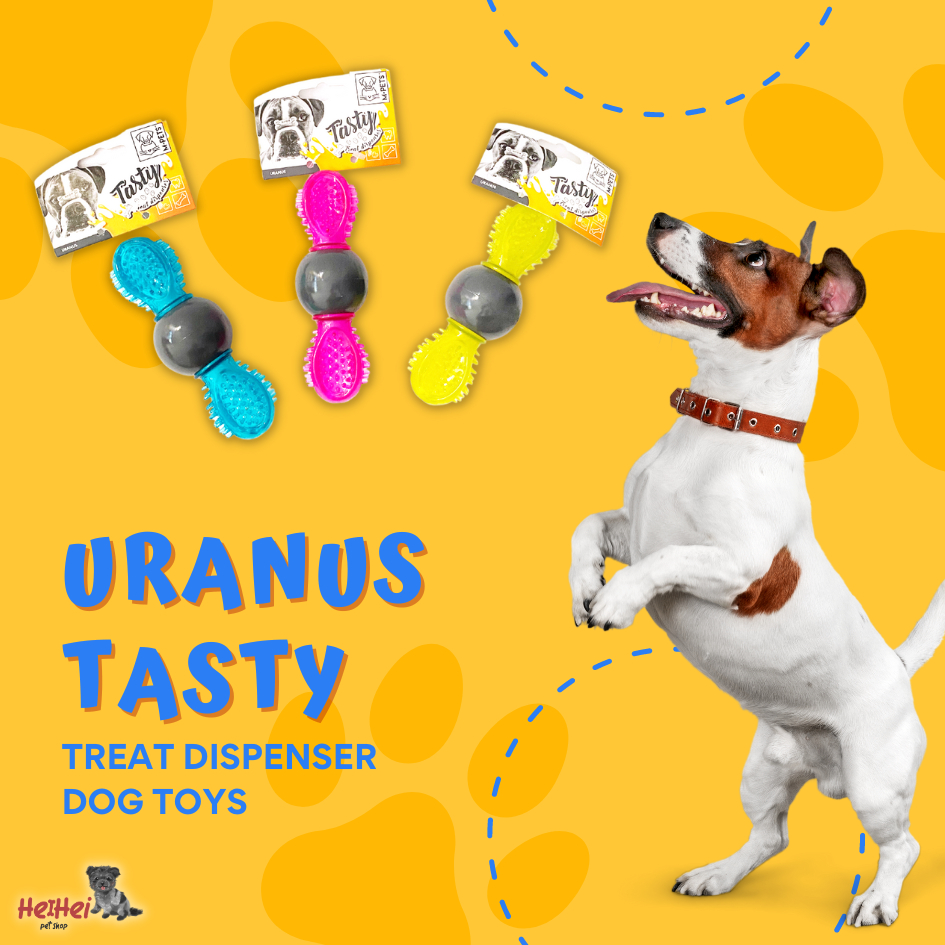 M-Pets Uranus Tasty Dog Toy - Treat Dispenser / Mainan Interaktif Anjing Puppy / Feeder Dog Toys