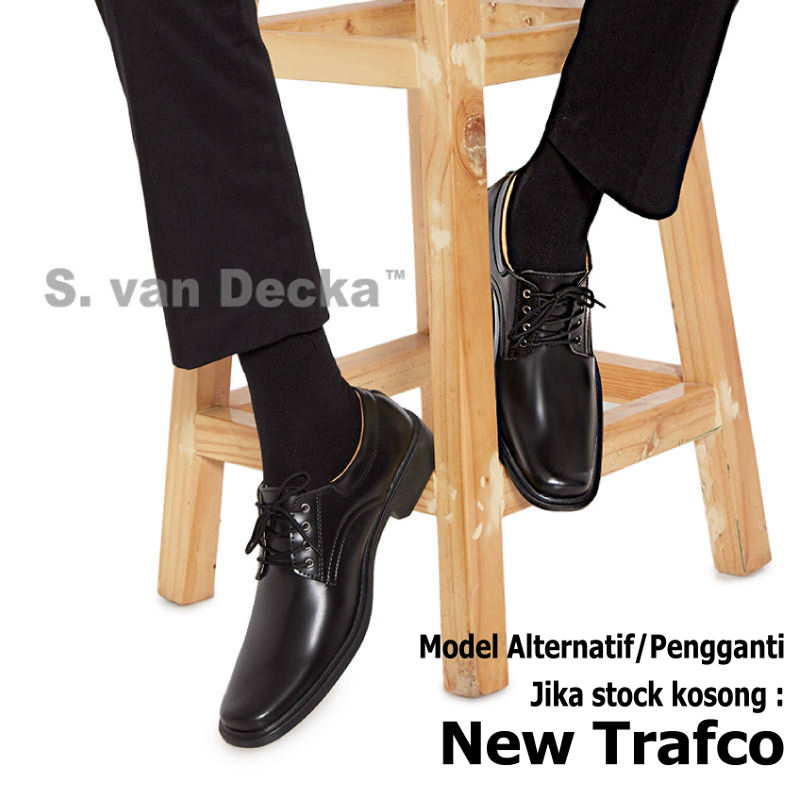 Pantofel Hitam Pria Sepatu Pantofel Pria Pantopel Fantofel Kulit Kantor Kerja Pria PDH D-TK016