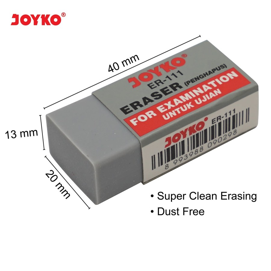 

[ ECER ] Penghapus ER-111 Untuk Ujian Joyko - Sedang Stip / Eraser