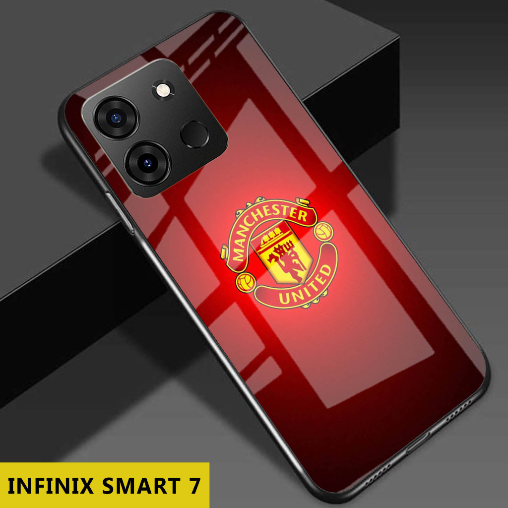 (S65) Case  Glass INFINIX SMART 7 - casing Terbaru handphone - INFINIX SMART 7  - pelindung handphon