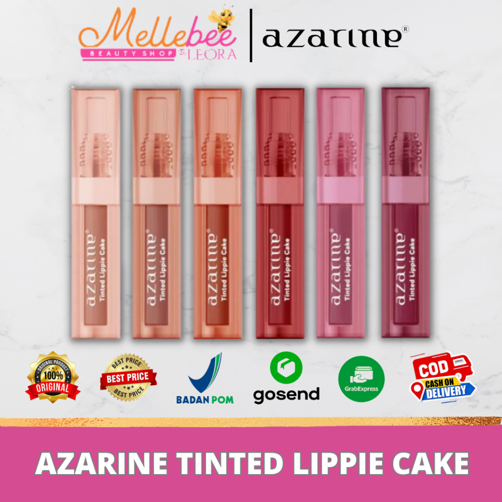 ✨MELLEBEE ✨ AZARINE TINTED LIPPIE CAKE | LIP CREAM AZARINE | LONGLASTING LIP CREAM