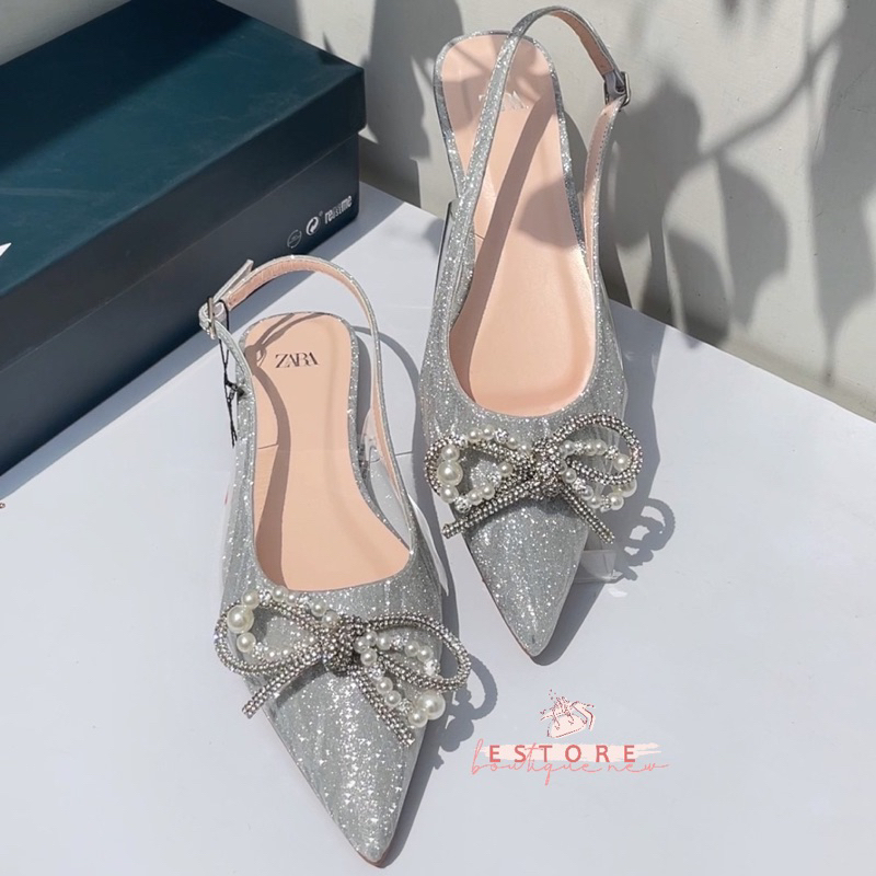 Sendal Wanita Mutiara Flat