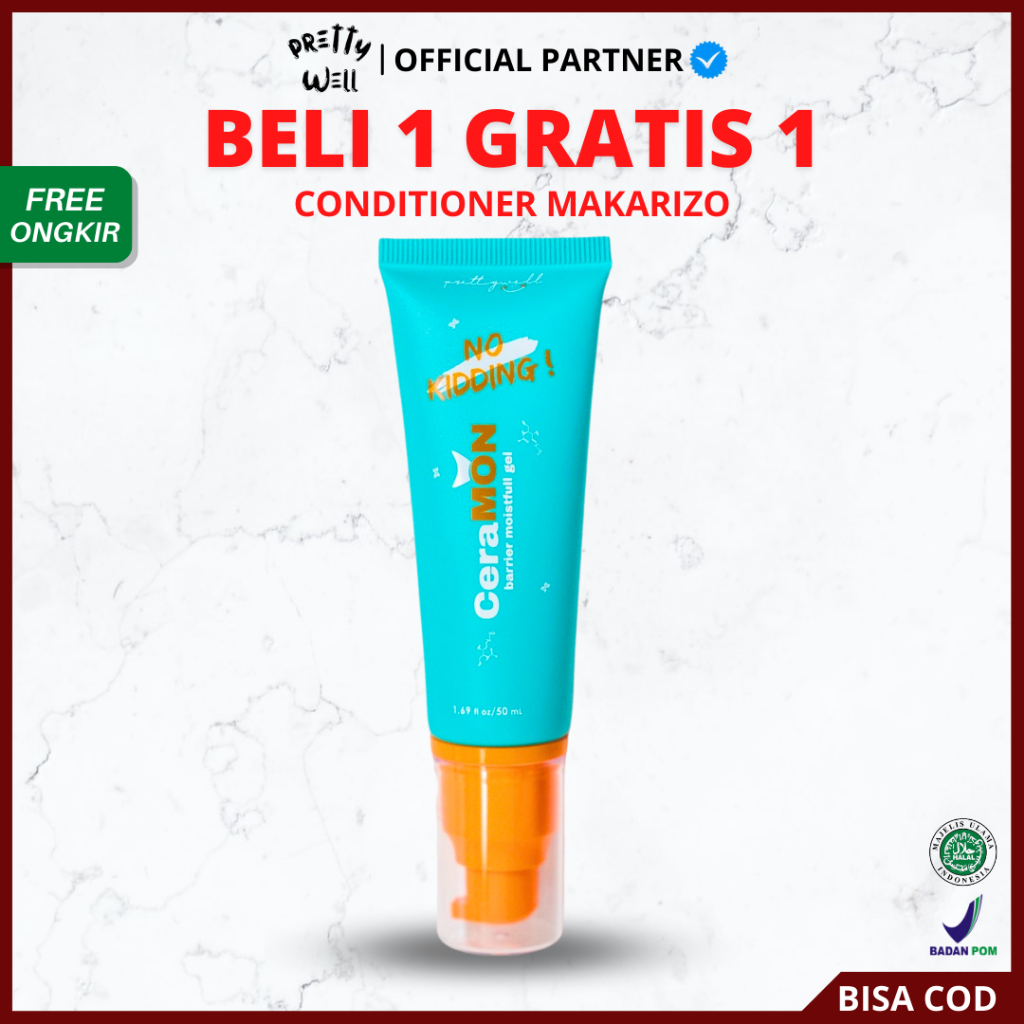 [ FREE GIFT ] Prettywell CeraMON Barrier Moistfull Gel - Moisturizer Pelembab Wajah BPOM