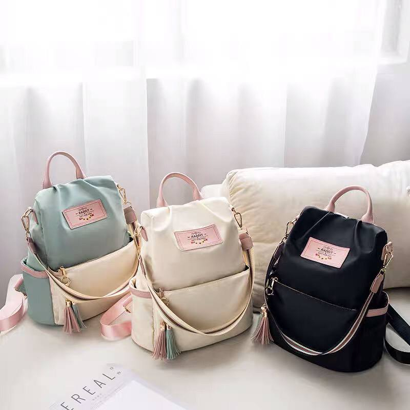 TAS RANSEL BACKPACK WANITA FASHION KOREA IMPORT TR090523 ANTI AIR SEKOLAH KULIAH KERJA TERBARU MODEL ROZANA