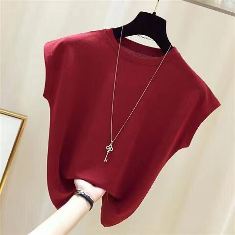 Tasyi TankTop Polos Knit Korean - Atasan Wanita Rajut Import TM (52117)