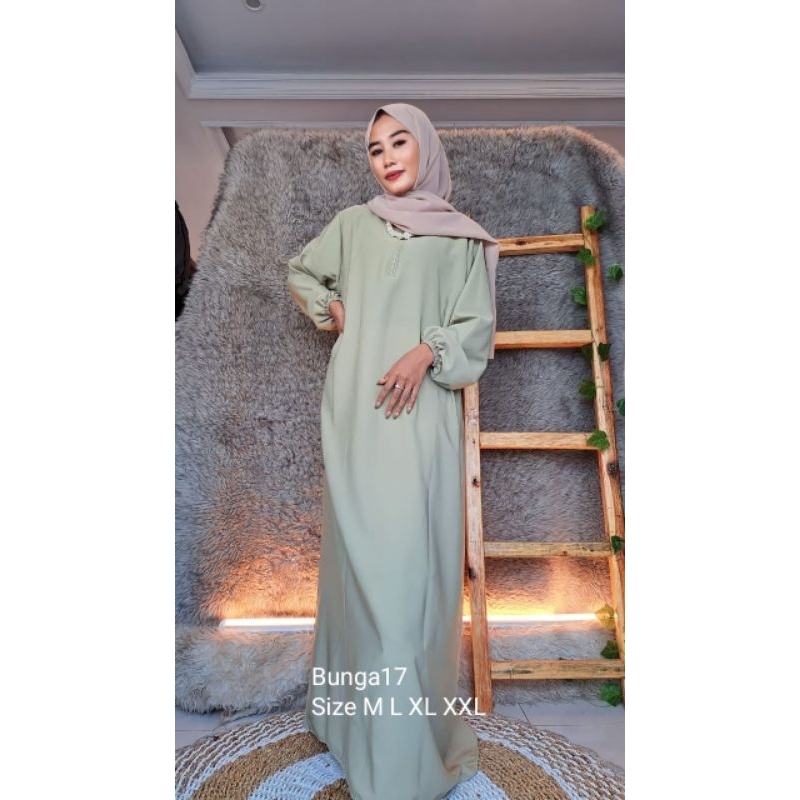 Premium series Dress Abaya Big Size Ukuran Size M L XL XXL Abaya Tangan Kerut