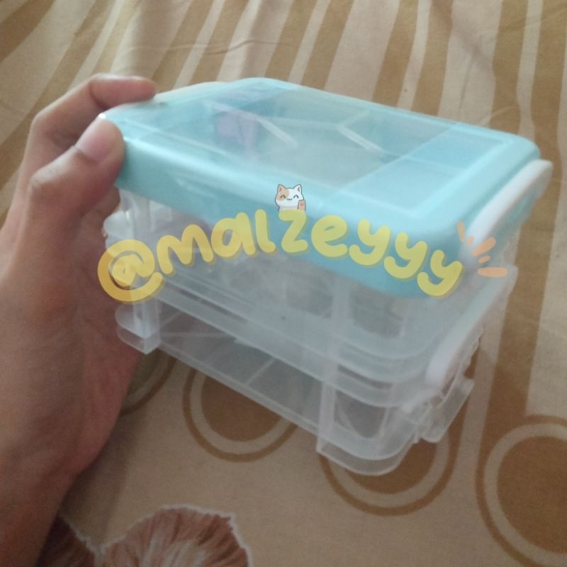 [READY] Storage Box Photocard (PC) Mr. DIY Warna Biru