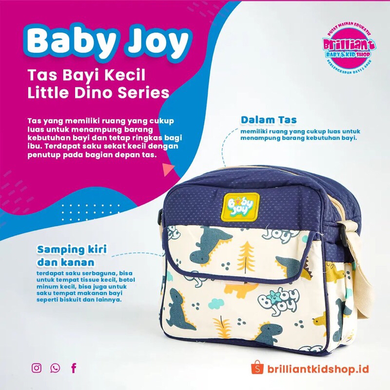 Baby joy tas bayi kecil little dino series