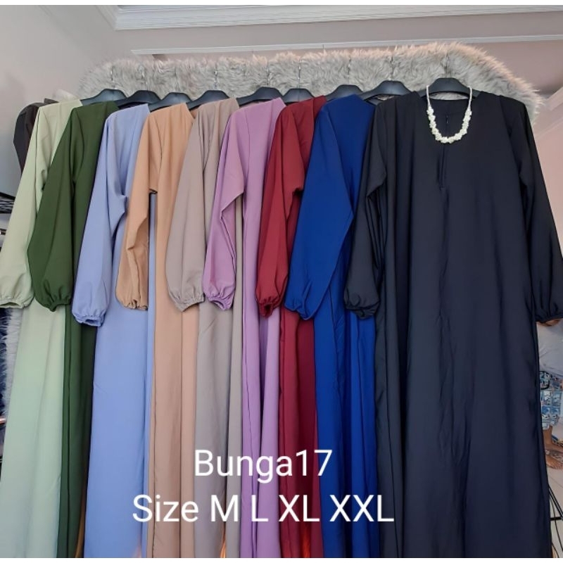 Premium series Dress Abaya Big Size Ukuran Size M L XL XXL Abaya Tangan Kerut