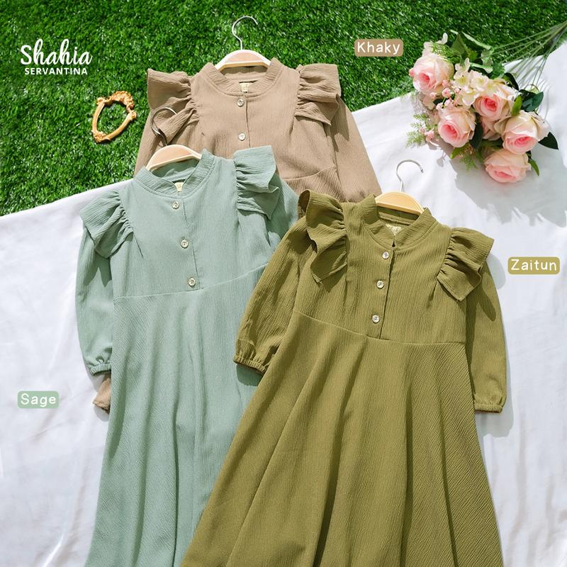 VS - SHAVIA DRESS ANAK PEREMPUAN / GAMIS ANAK MUSLIM PEREMPUAN