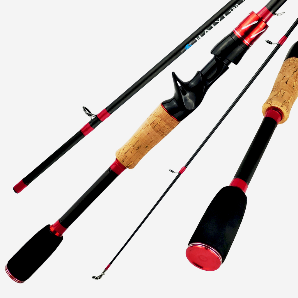 Joan 1.65M/1.8M Spinning/Casting Fishing Rod 2 Bagian karbon berongga Carbon Fiber Fishing Tackle Outdoor Fishing Joran Pancing