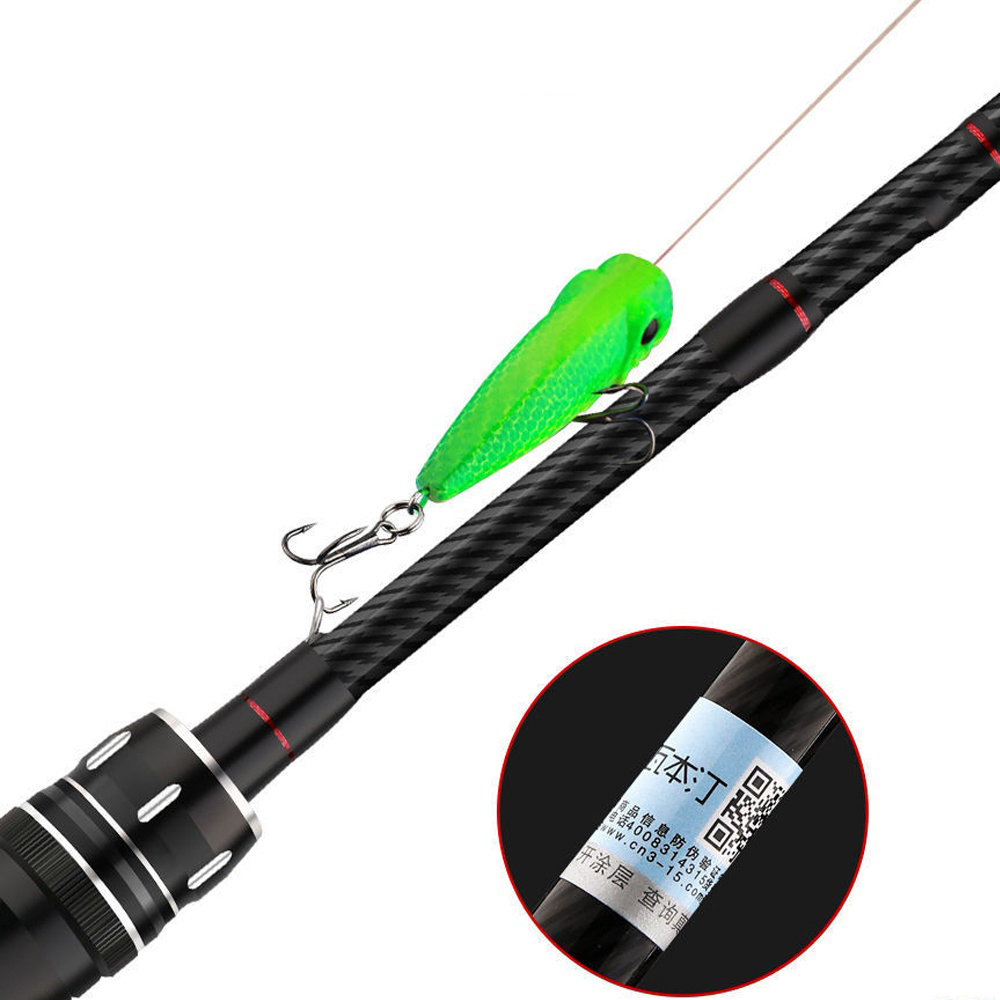 Joan 1.65M/1.8M Spinning/Casting Fishing Rod 2 Bagian karbon berongga Carbon Fiber Fishing Tackle Outdoor Fishing Joran Pancing