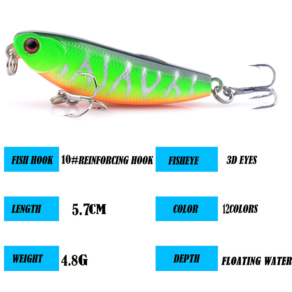 Umpan pancing casting WTD Pencil 5 cm 5,5 gram ultralight Fishing Lure