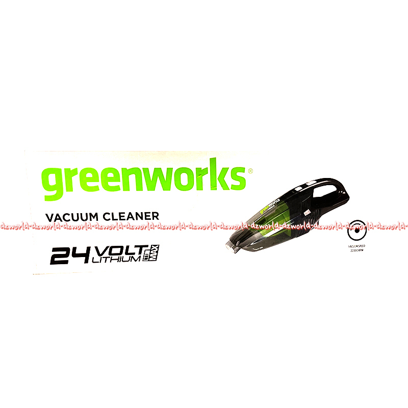 Greenworks Vacuum Cleaner 24volt Alat Penghisap Debu Kering Dan Basah Rechargeable Tanpa Kabel Bisa Di Charge Green Works