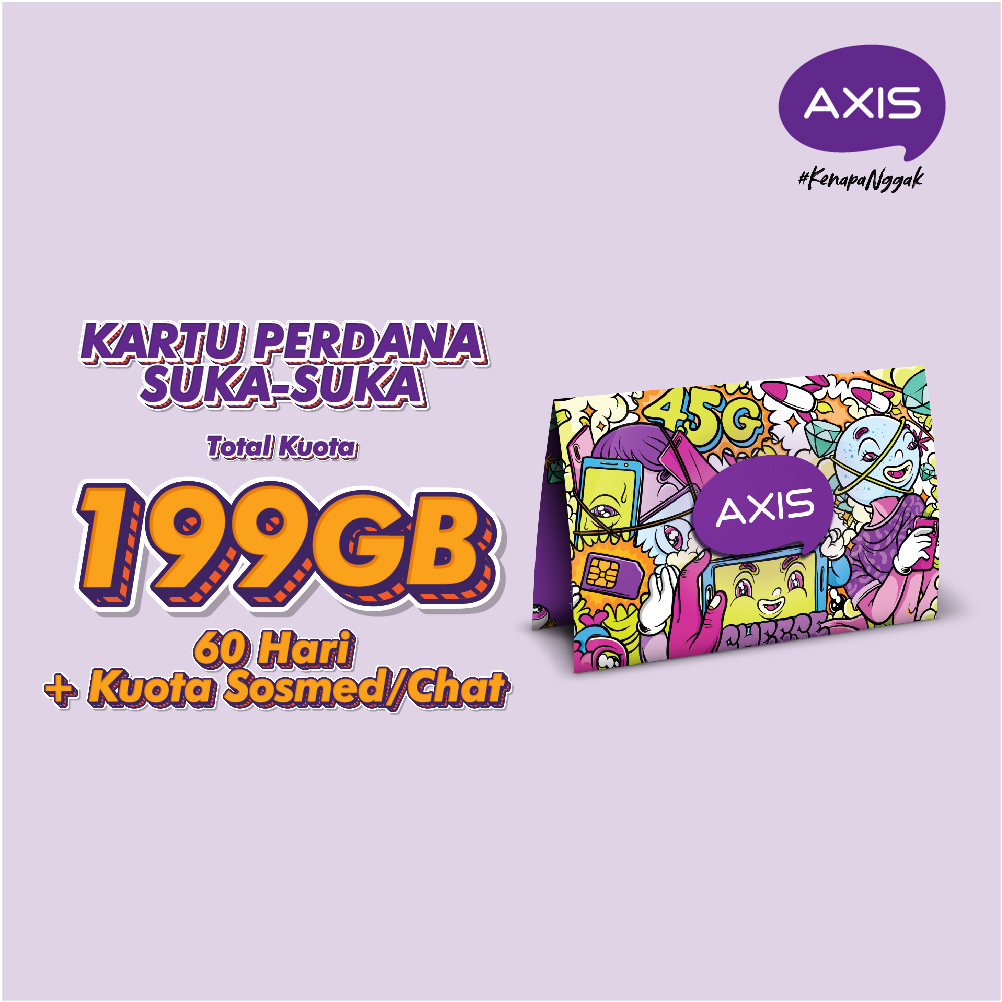 AXIS eSIM Kuota Suka-Suka 32GB 60 hari