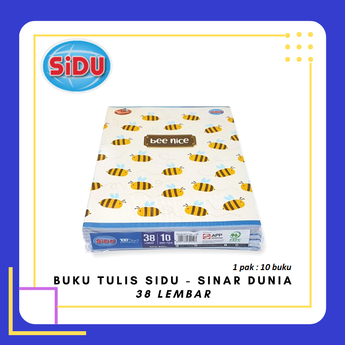 

SIDU Buku Tulis Sinar Dunia 38 lembar 1 pak - 10 buku