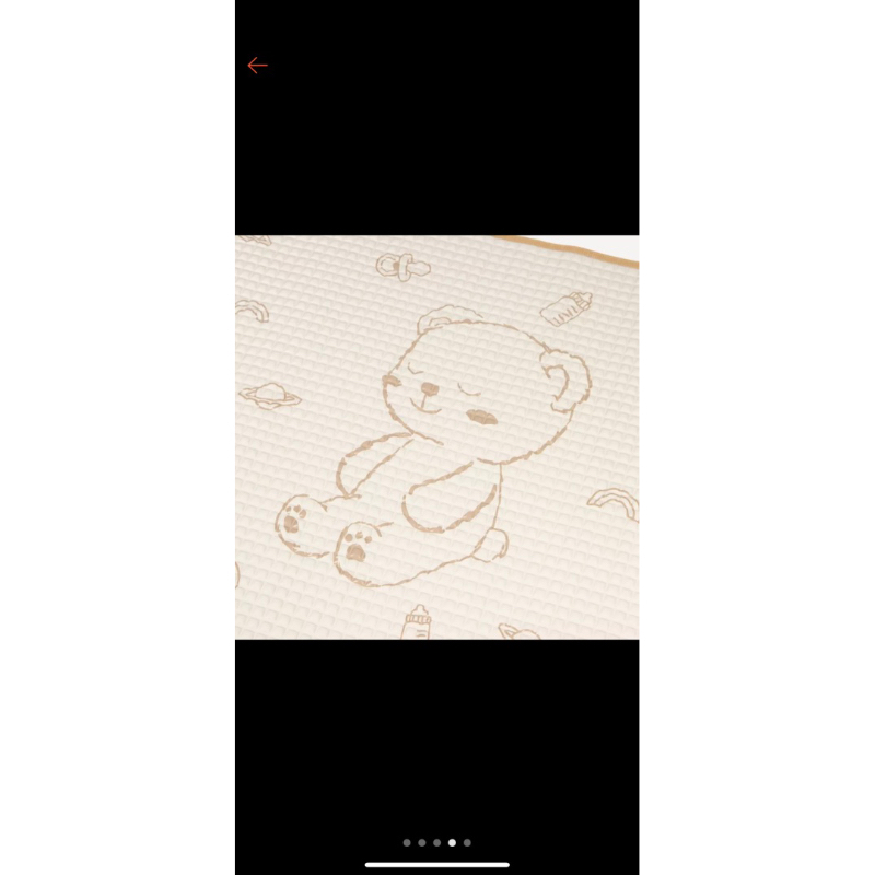 Bebeours Organic Baby Cot Sheet BEIGE / Perlak Alas Ompol Bayi