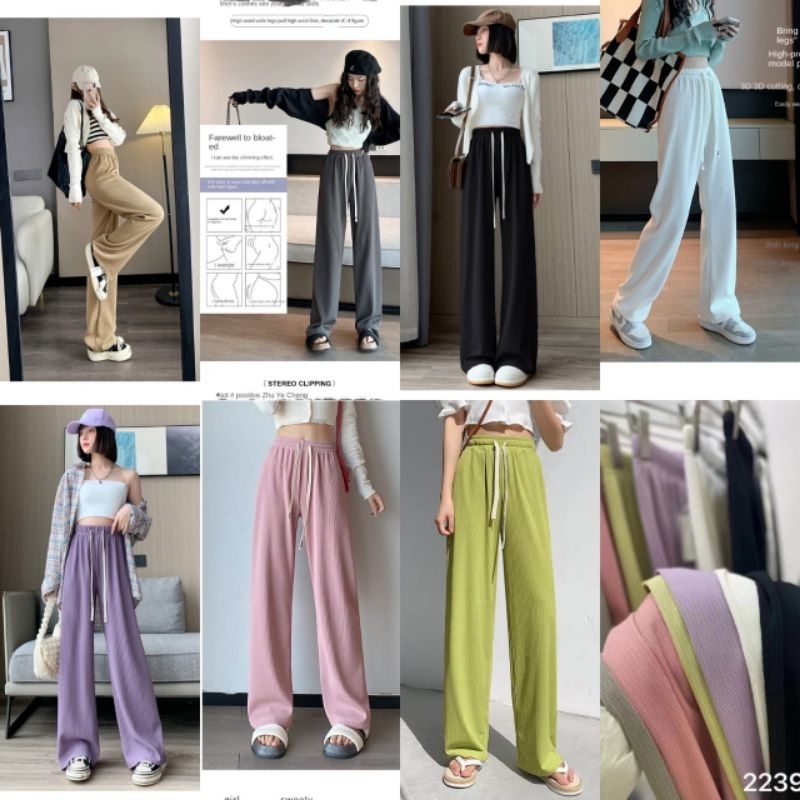 CELANA KULOT HIGHWAISTH BAHAN KNIT PREMIUM IMPOR