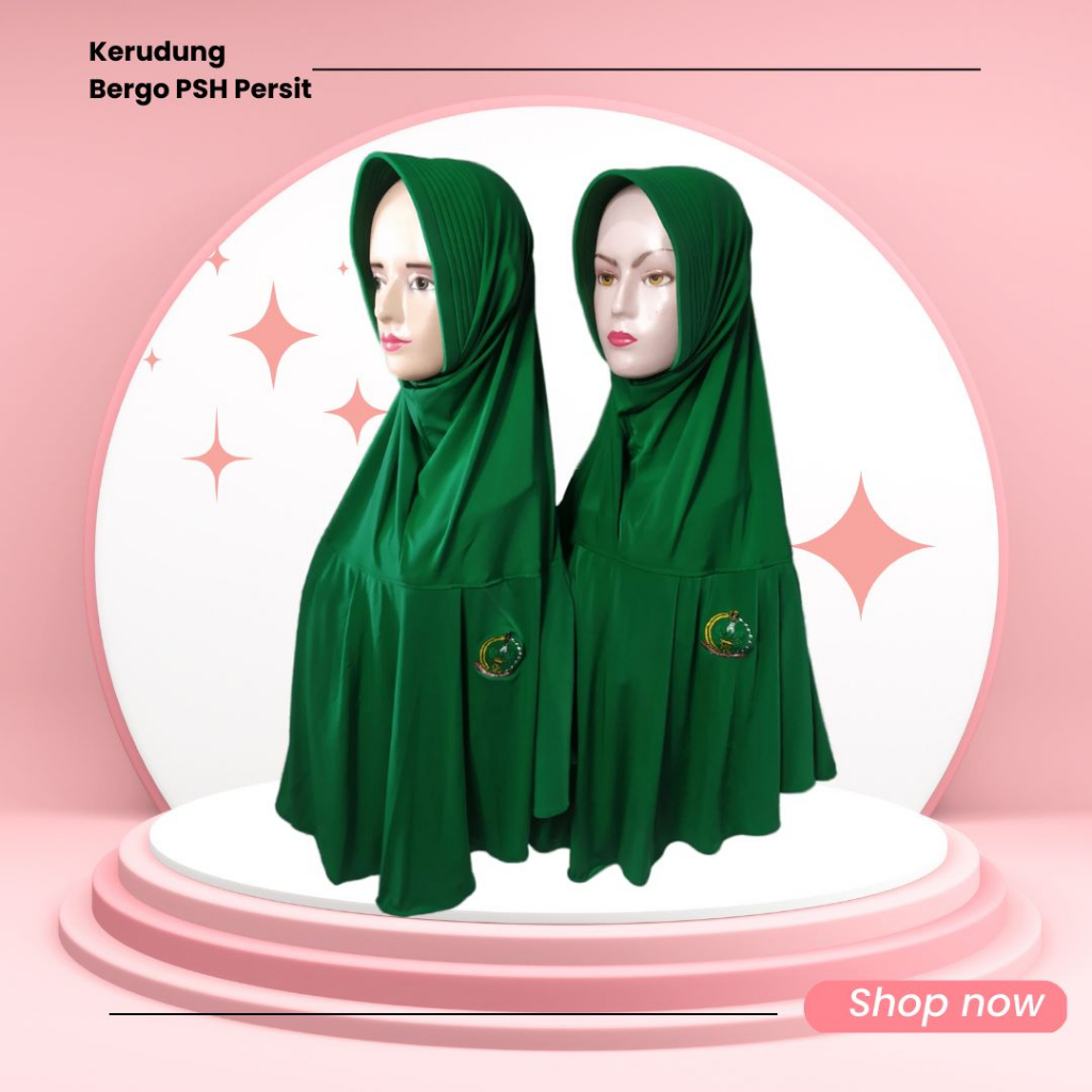 (HABIS) Jilbab/Kerudung Instant Jersey PSO Persit