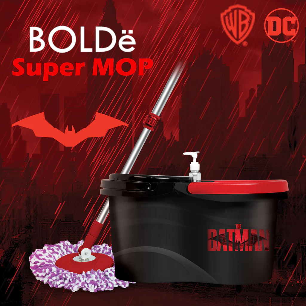 Bolde Super Mop BATMAN Alat Pel Serbaguna - Hitam