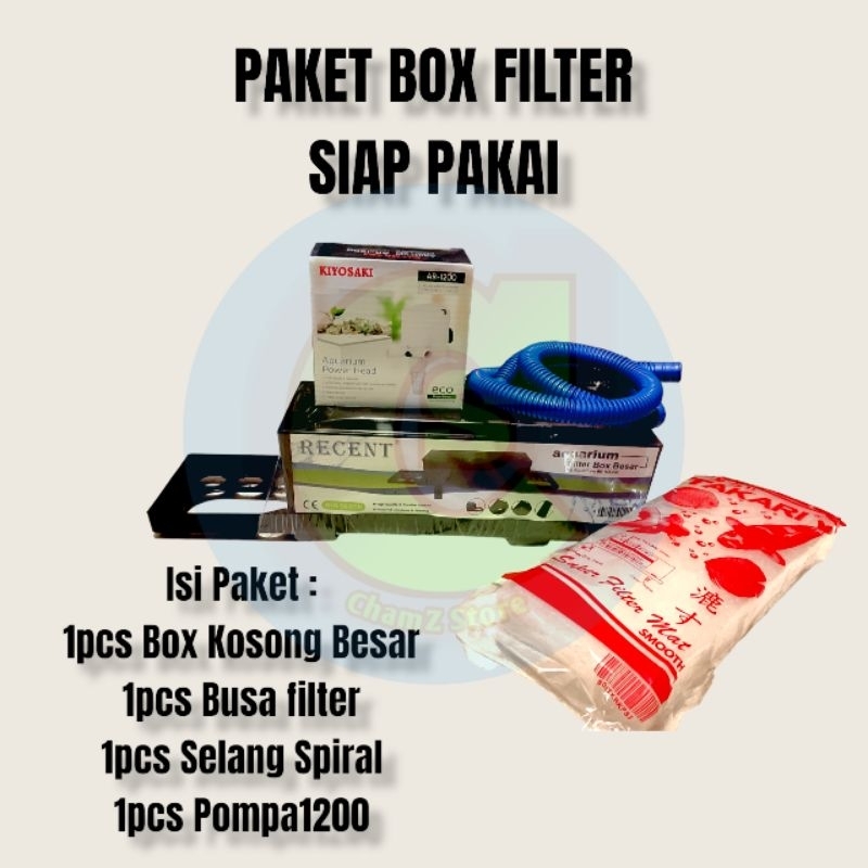 paket lengkap pompa aquarium dengan box besar / box filter lengkap / box lengkappaket lengkap pompa aquarium dengan box besar / box filter lengkap / box lengkap / top filter aquarium