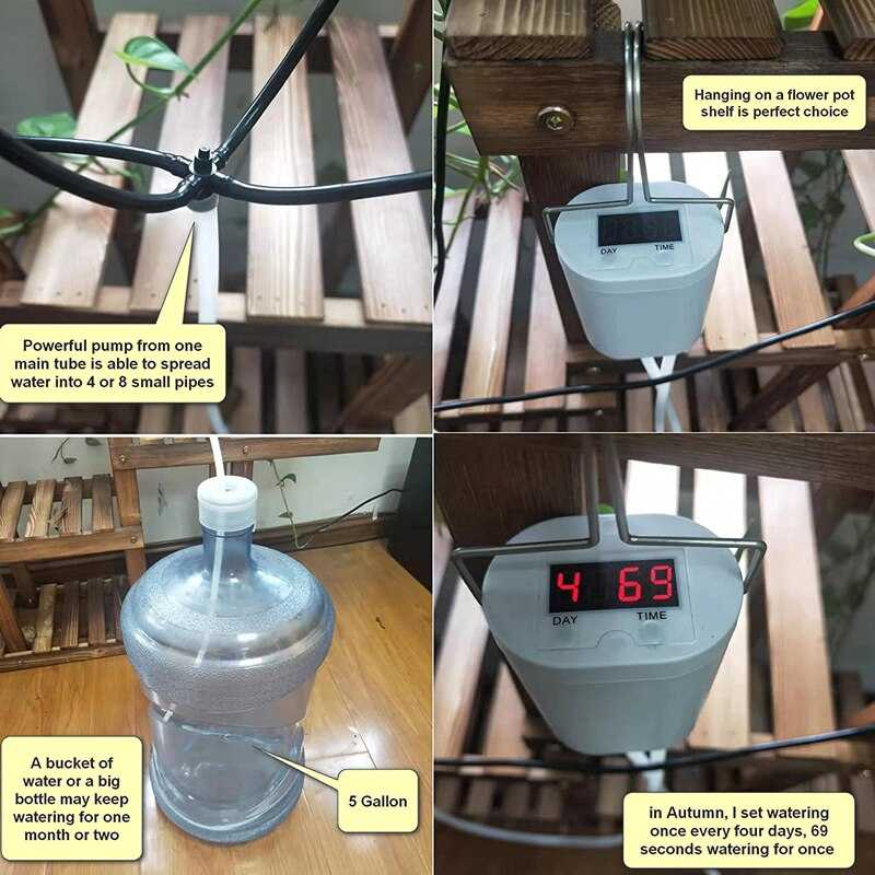 Alat Penyiram Tanaman Otomatis Timer Flower Watering 8 Head