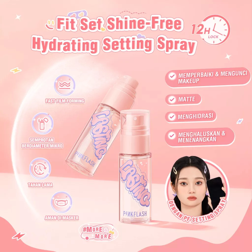 ❤ MEMEY ❤ PINKFLASH Lasting Double Fixing Setting Spray SP01