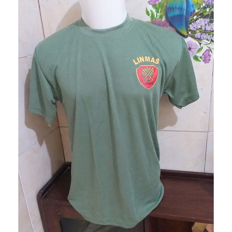 kaos Linmas Hijau / Hitam