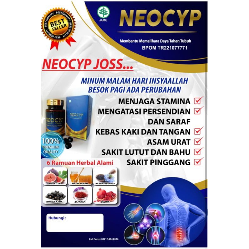 Pil Ajaib NEOCYP ASLI Slaber cypress Balck pills Gorilla Neo boost Bio dima nervee Nutri Herbs Bio C